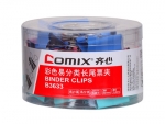 齊心（B3633）彩色長(zhǎng)尾夾3號(hào)(筒裝)32MM