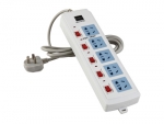 齊心（QDA-3578N）節(jié)能安全排插5位*2.5米